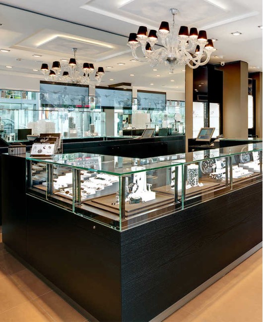 Commercial Modern Custom Retail Jewellery Display Furniture Design