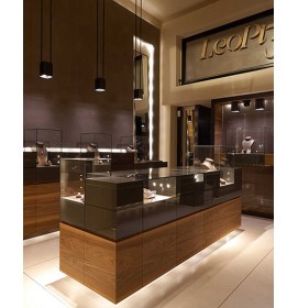 Modern Custom Retail Wooden Jewellery Showroom Counter Designs