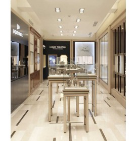 Commercial Modern Custom Retail Gold Jewellery Showroom Interior Design