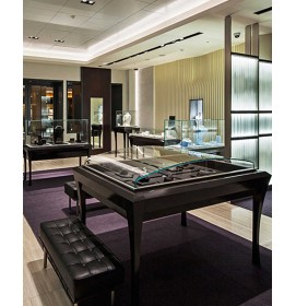 Commercial Luxury Modern Retail Custom Glass Jewelry Shop Display Furniture