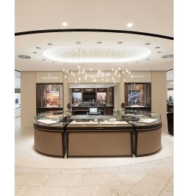 Commercial Modern Custom Luxury Jewellery Kiosk And Watch Display Showcase