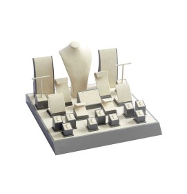 Luxe Creatief Ontwerp Houten Glas Sieraden Winkel Display Teller Showcase