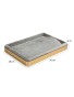 Luxury Gold Trim Light Gray Velvet Jewelry Bracelet Display Tray For Sale