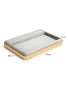Luxury Gold Trim Light Gray Velvet Jewelry Presentation Tray For Sale