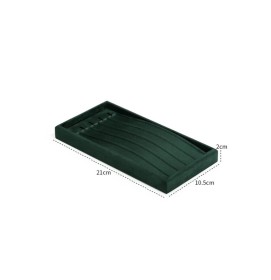 Popular Dark Green Velvet Bracelet Display Tray For Sale