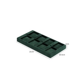 Popular Dark Green Velvet Earring Display Tray For Sale