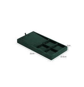 Popular Dark Green Velvet Jewelry Display Tray For Sale