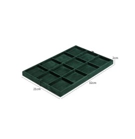 Popular New Dark Green Velvet Jewelry Bangle Display Tray For Sale