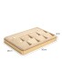 Luxury Gold Trim Khaki Velvet Jewelry Pendant and Ring Display Tray For Sale