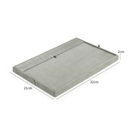 Retail Light Gray Velvet Jewelry Presentation Tray For Sale