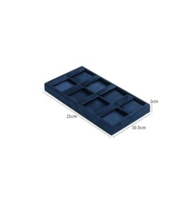 Navy Blue Velvet Jewelry Earrings Display Tray For Sale