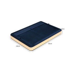New Luxury Navy Blue Velvet Jewelry Presentation Tray For Sale