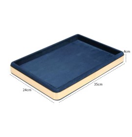 New Navy Blue Velvet Jewelry Presentation Display Tray For Sale