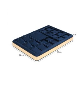 Premium Navy Blue Velvet Jewelry Display Tray For Sale