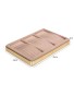 New Gold Trim Pink Velvet Jewelry Bracelet Display Tray For Sale