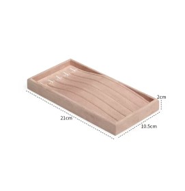 New Pink Velvet Jewelry Bracelet Display Tray For Sale
