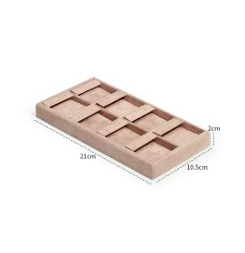 New Pink Velvet Jewelry Earrings Display Tray For Sale