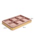 Luxe gouden roze fluwelen hanger sieraden display tray te koop