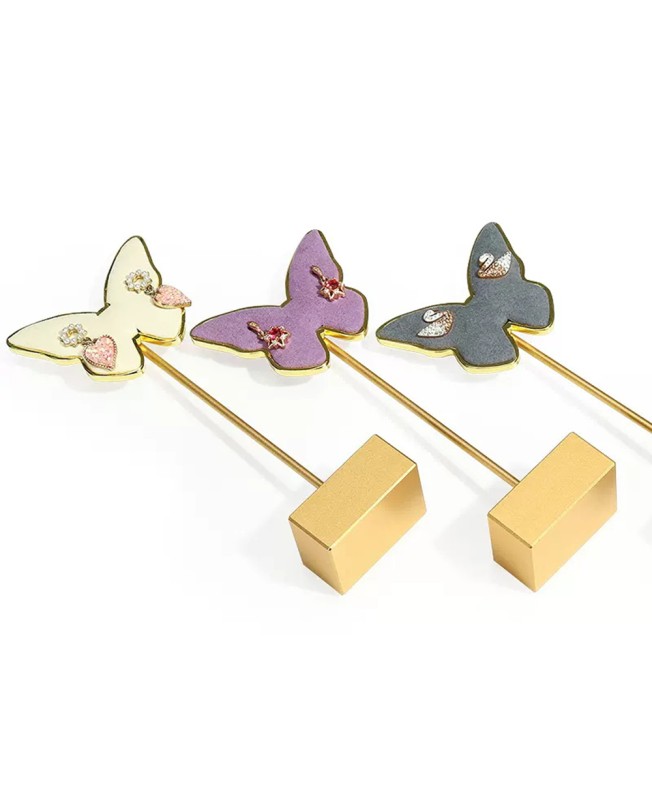 Luxury New Butterfly Shape Earring Display Holder Stand For Sale Luxury New Butterfly Shape Earring Display Holder Stand For Sale