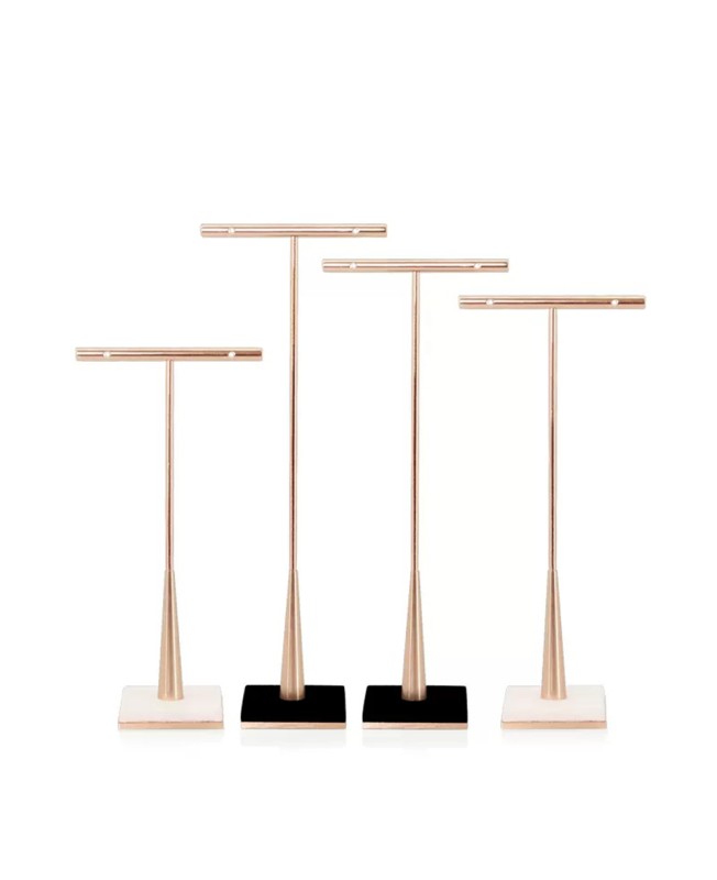 Luxury T Bar Gold Earring Display Holder Stand For Sale Luxury T Bar Gold Earring Display Holder Stand For Sale