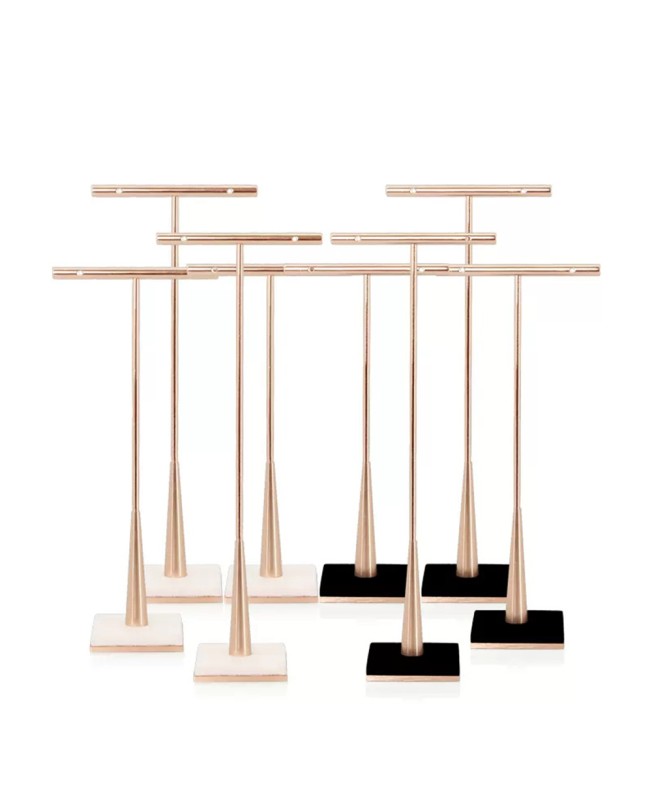 Luxury T Bar Gold Earring Display Holder Stand For Sale Luxury T Bar Gold Earring Display Holder Stand For Sale