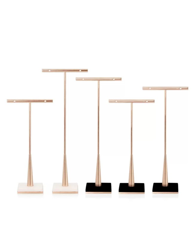 Luxury T Bar Gold Earring Display Holder Stand For Sale Luxury T Bar Gold Earring Display Holder Stand For Sale