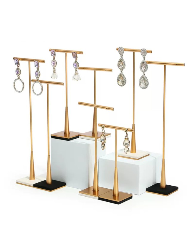 Luxury Gold Earring Display Holder Stand For Sale Luxury Gold Earring Display Holder Stand For Sale