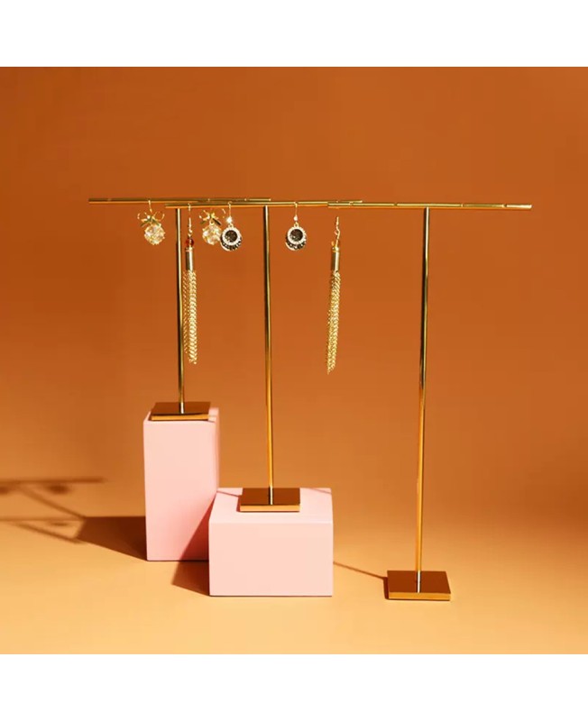 Luxury New Gold Metal Earring Display Holder Stand For Sale Luxury New Gold Metal Earring Display Holder Stand For Sale