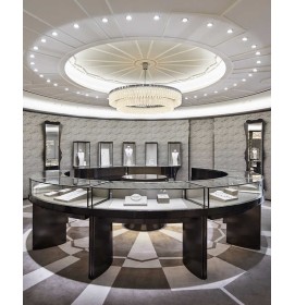 Commercial Luxury Modern Retail Custom Jewelry Shop Display Showcase Kiosk