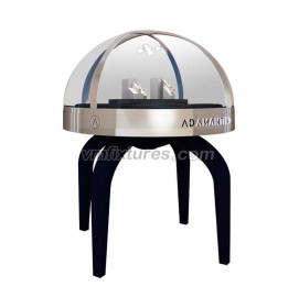 Commercial Luxury Creative Design Free Standing Round Jewelry Display Case