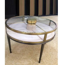 Commercial Custom Round Jewelry Store Display Case Showcase Design