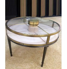 Commercial Custom Round Jewelry Store Display Case Jewellery Showcase Design