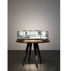 Luxury Glass Table Top Jewelry Display Showcase
