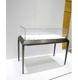Custom Wooden Glass Jewelry Shop Display Counter Design