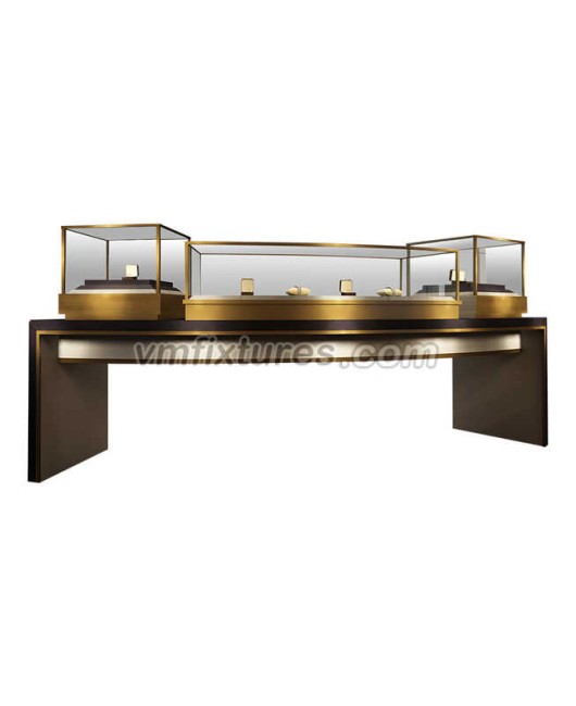 Custom Design Houten Juwelen Winkel Showcase Fabrikanten