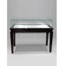 Portable Glass Wooden Jewellery Display Table Case