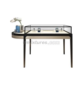 High End Jewellery Display Showcase Glass Portable Jewelry Store Display Table