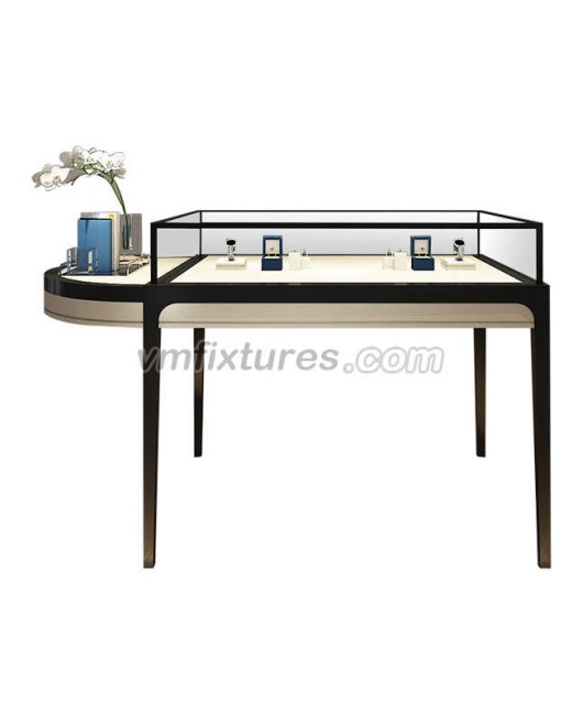 High End Jewellery Display Showcase Glass Portable Jewelry Store Display Table