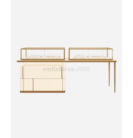 Luxury Modern Jewellery Display Glass Cabinet