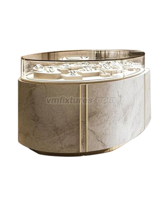 Modern Custom Glass Precious Stone Display Cases