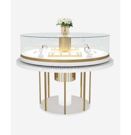 Luxury Custom Round Jewelry Shop Display Case
