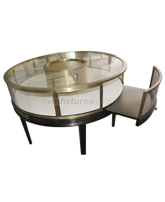 New Luxury Custom Round Jewelry Shop Display Table