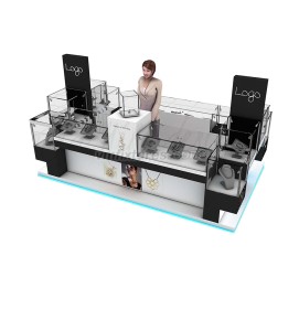 モダンな木製ジュエリーモールのキオスク
