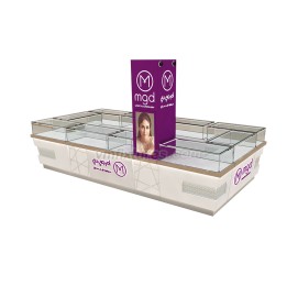 Kiosk trung tâm mua sắm trang sức bằng gỗ sang trọng để bán