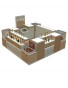 Modern Jewelry Kiosk For Shopping Mall