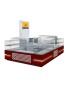 Retail Glass and Wooden Jewelry Kiosk