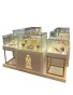 Retail Glass and Wooden Jewelry Mall Kiosk For Sale