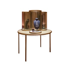Luxury Modern Glass Jewelry Display Table