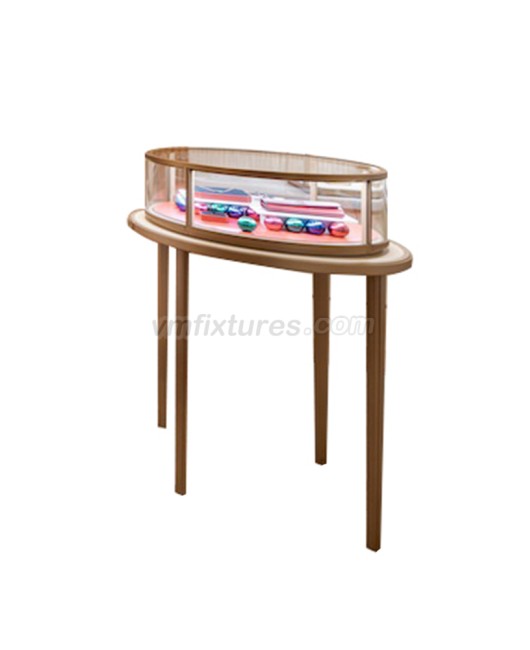 Luxury Modern Oval Jewelry Display Cases