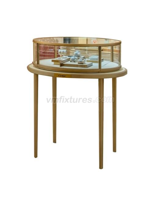 Luxury Modern Round Jewelry Display Cases